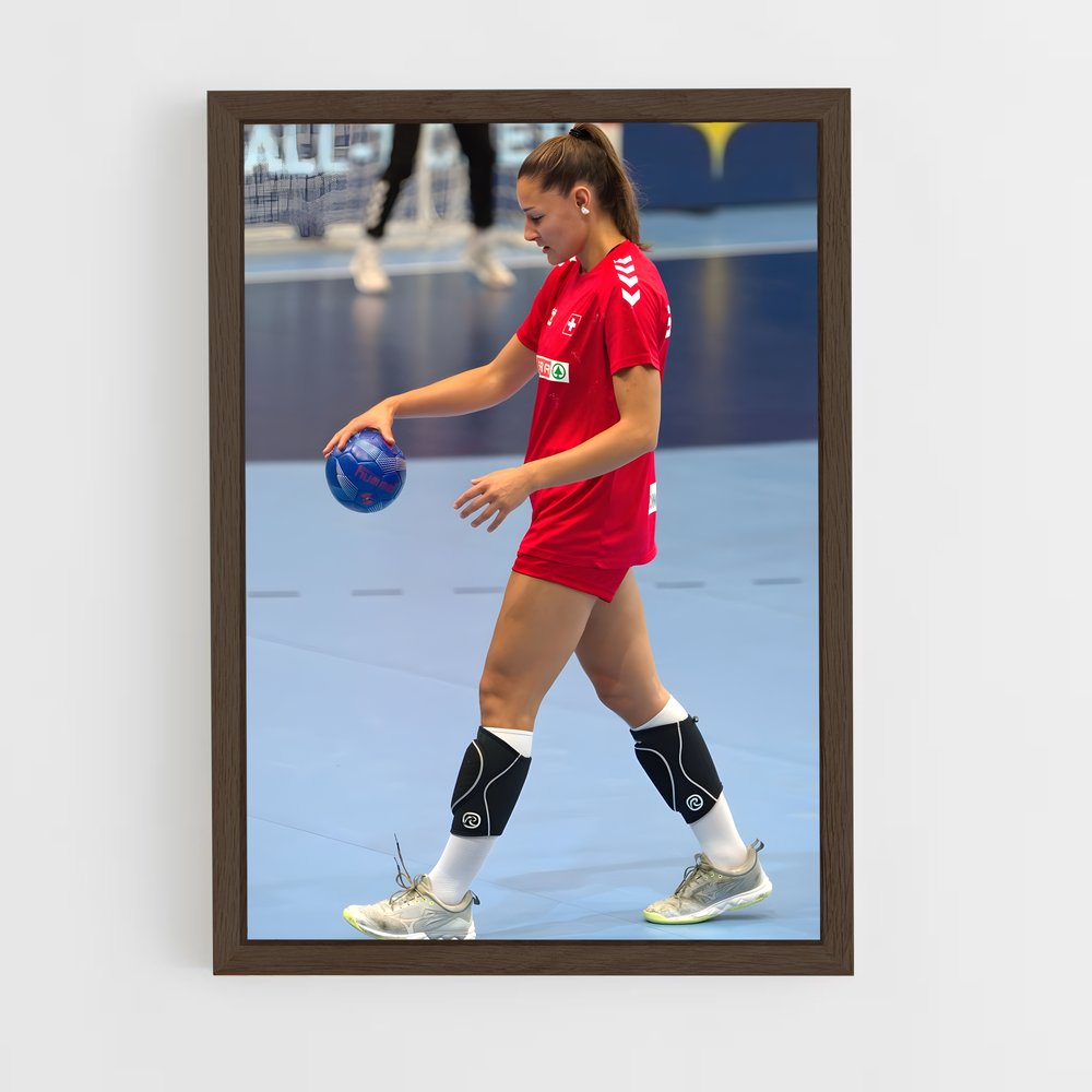 Poster Ehf cup joueuse – affiche Handball (vue 5)